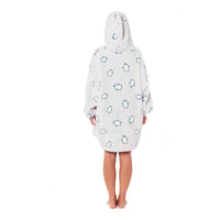 Oversized Penguin Hooded Blanket Ultra Soft Sherpa Fur Lining Big Hoodie Sweatshirt Plush Flannel Fleece Loungewear for Adults and Kids by Daisy Dreamer PENGUIN Hooded Blanket