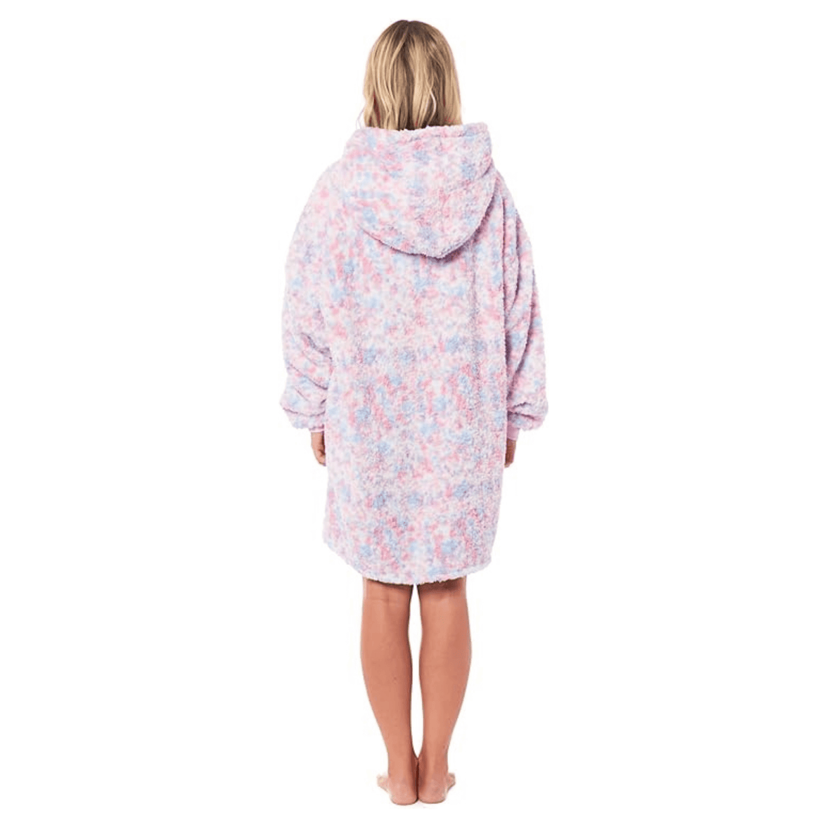 Oversized Ultra Soft Rainbow Hooded Blanket Sweatshirt with Sherpa Fur Lining Plush Flannel Giant Hoodie for Adults and Kids Perfect Gift by Daisy Dreamer RAINBOW Hooded Blanket