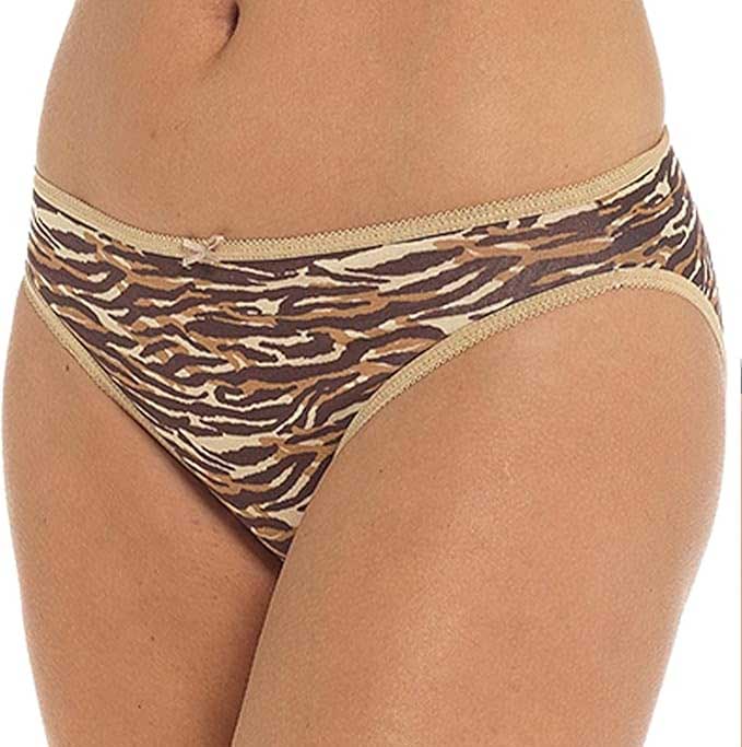 Pack of 10 Women's Animal Print Briefs Zebra Leopard Low Rise Knickers Cotton Underwear Set Daisy Dreamer Underwear