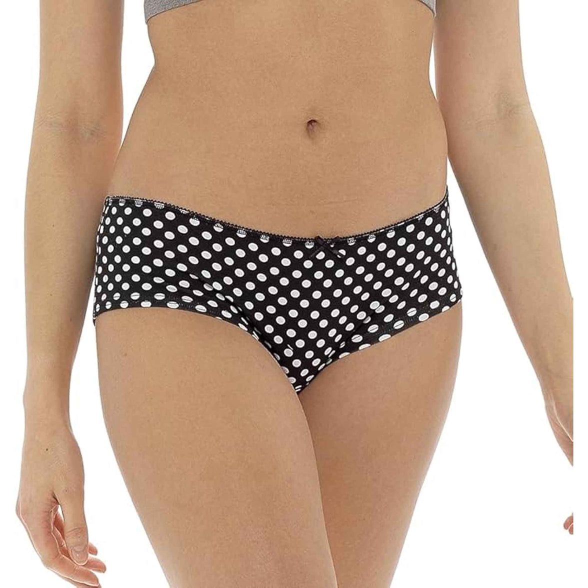 Pack of 10 Womens Cotton Briefs Comfortable Underwear Shorts with Stretch Waistband Assorted Styles Breathable Cotton Blend UK Sizes 12-18 by Daisy Dreamer Underwear