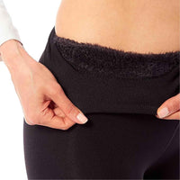 Pack of 2 Womens Ultra Thermal Brushed Black Leggings 140 Denier Warm Stretchy Comfortable Fit Stylish Winter Wear by Heatwave Thermalwear Leggings
