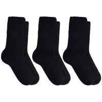 Pack of 3 Womens Thermal Hot Socks Heavy Duty Insulated Boot Socks 2.3 Tog for Winter Hiking UK 4-7 by Heatwave Thermalwear BLACK / 4-7 Socks