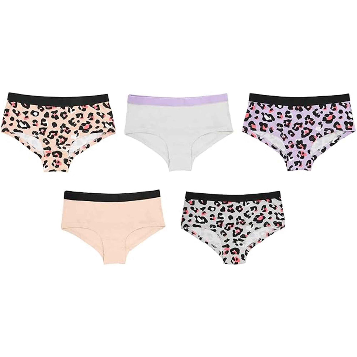 Pack of 5 Girls Cotton Underwear Briefs Soft Durable Comfort Fit for Everyday Wear by Daisy Dreamer Ages 9-16 Multiple Sizes and Colors Underwear