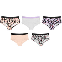 Pack of 5 Girls Cotton Underwear Briefs Soft Durable Comfort Fit for Everyday Wear by Daisy Dreamer Ages 9-16 Multiple Sizes and Colors Underwear