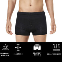 Pack Of 5 Mens Jersey Boxer Shorts 100% Cotton Classic Fit Plus Size Breathable Button Fly Design Men Boxers Underwear by Sock Stack Boxer Shorts