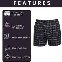 Pack of 6 Kids Loose Fit Woven Boxers Durable Cotton Blend with Elastic Waistband Sizes 5-13 Years Ideal for School Sports KB01 by Sock Stack Boxer Shorts