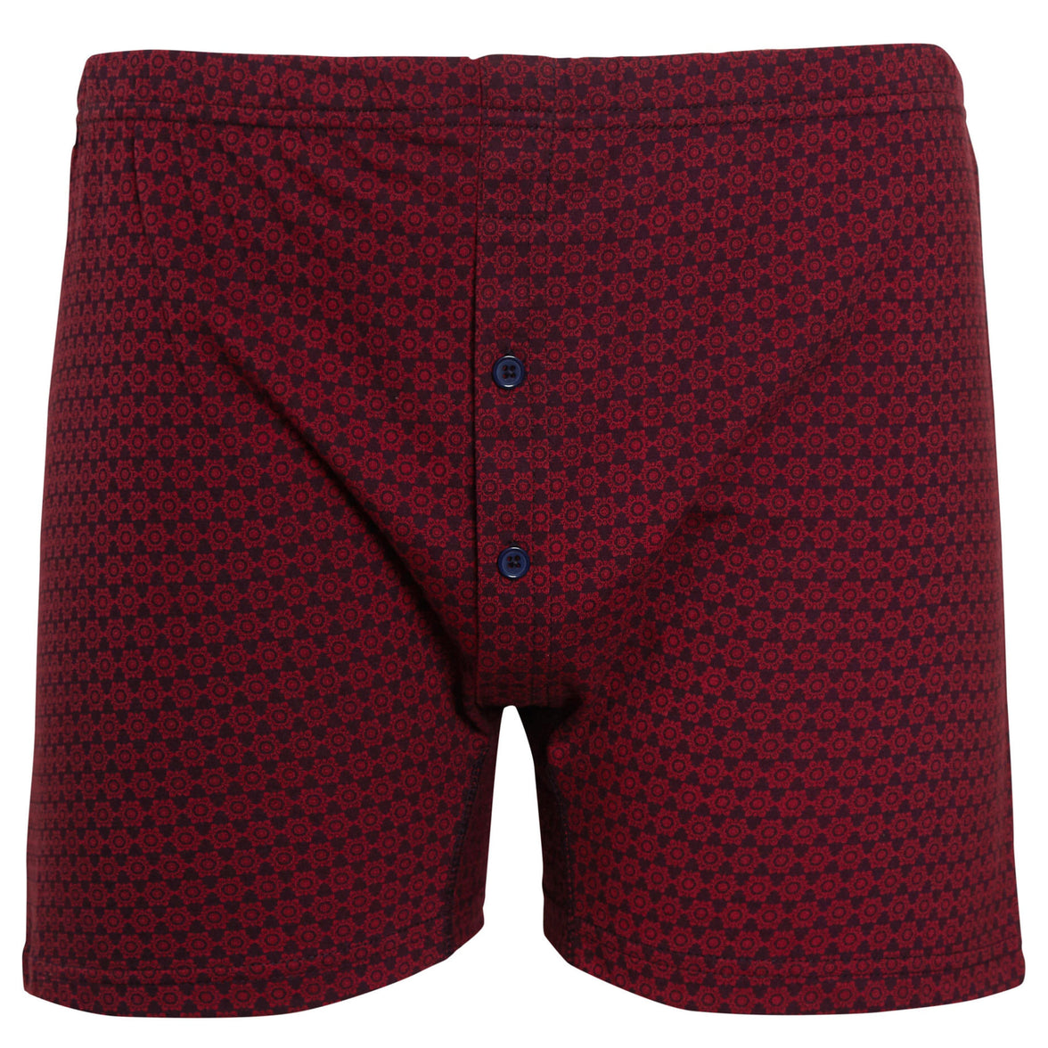 Pack of 6 Men’s Boxer Shorts Classic Fit Jersey Underwear with Printed Design Button Fly & Elastic Waistband by Sock Stack Boxer Shorts