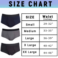 Pack of 6 Mens Cotton Briefs Soft Waistband Breathable Durable Underwear Comfortable All Day Wear MB05/06 by Sock Stack Boxer Shorts