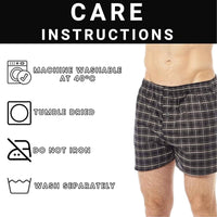 Pack of 6 Mens Loose Fit Woven Boxers with Comfort Waistband in Soft Cotton Blend Multiple Sizes and Colors Breathable Durable MB01 by Sock Stack Boxer Shorts