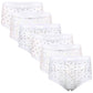 Pack of 6 Women's 100% Cotton Super Soft Maxi Briefs Full Coverage Breathable Everyday Underwear Assorted Colors Regular Plus Sizes by Sock Stack FLORAL / 10-12 Underwear