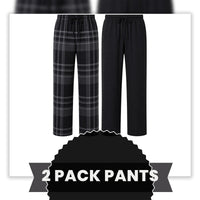 Sock Stack Mens Check Lounge Pants Soft Cotton Pyjama Bottoms Comfy Sleepwear Trousers UK Lounge Pant