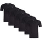 Sock Stack Mens T Shirt Pack of 6 Crew Neck T-Shirts for Men Multipack Super Soft Short Sleeve Slim Fit for Everyday Wear BLACK / S T-Shirts