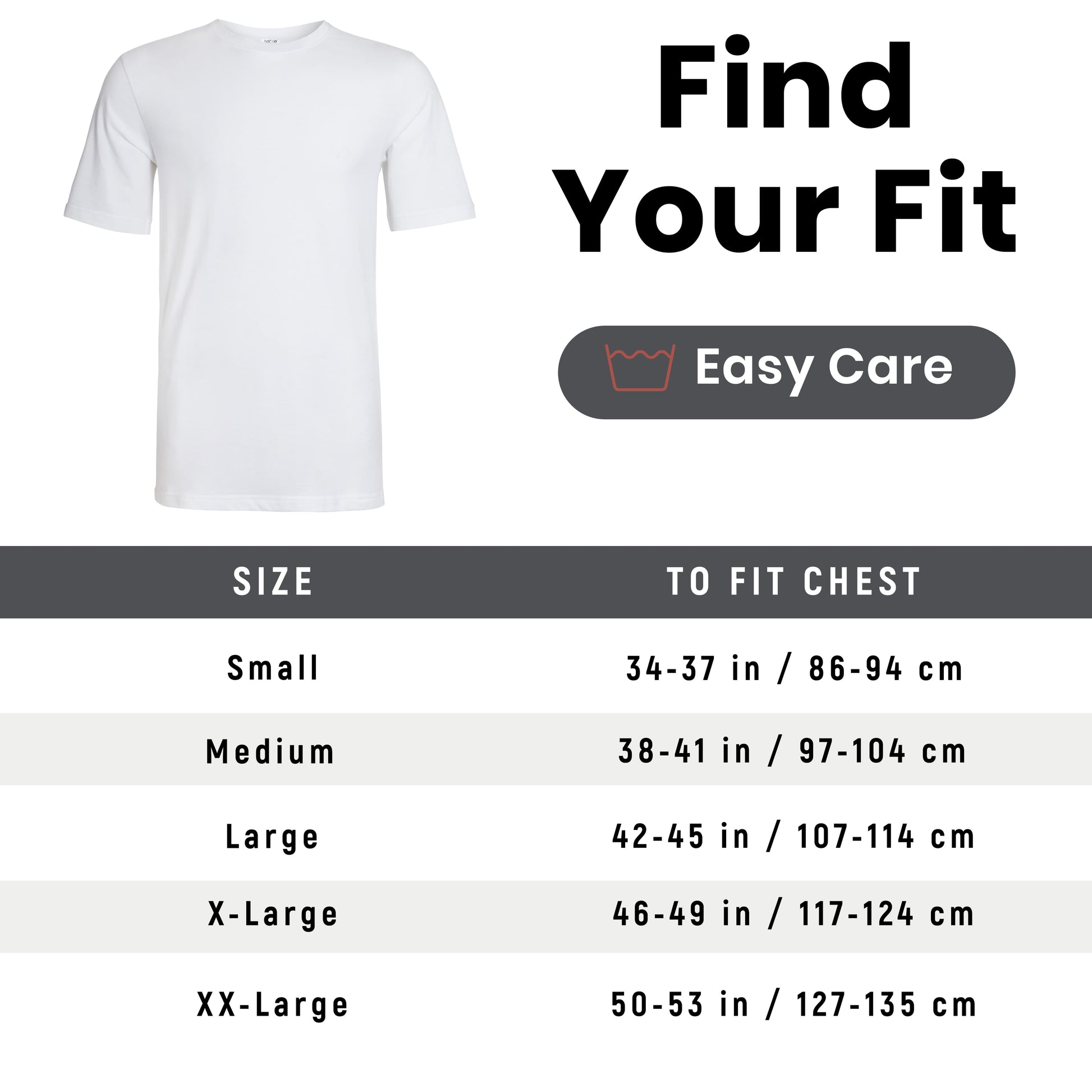 Sock Stack Mens T Shirt Pack of 6 Crew Neck T-Shirts for Men Multipack Super Soft Short Sleeve Slim Fit for Everyday Wear T-Shirts