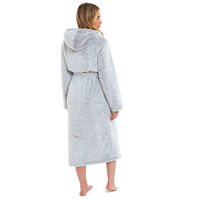 Ultra Soft Velvet Touch Women's Hooded Fleece Bathrobes Cozy Plush Snuggle Dressing Gowns for Lounging Spa Gym Hotel Multiple Sizes and Colors by Daisy Dreamer Robe