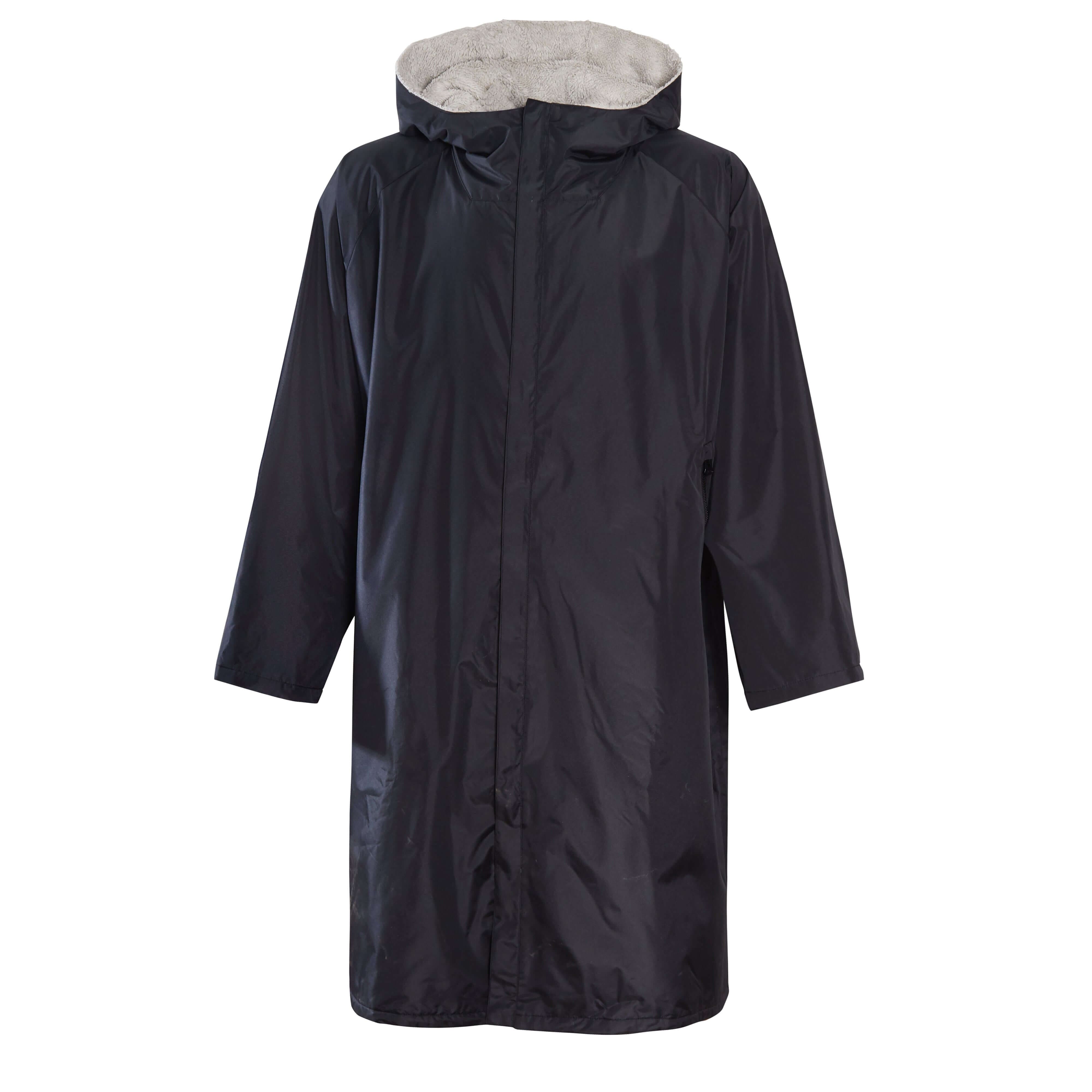 Unisex Adults Waterproof Windproof Changing Robe Hooded Outdoor Coat ...