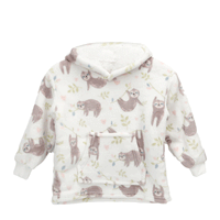 Unisex Safari and Sloth Hoodie Blanket for Infants 0-2 Years Ultra Soft Cozy Wearable Blanket with Spacious Pocket for Boys and Girls by Daisy Dreamer 0-2 YRS / PINK SLOTH Hooded Blanket
