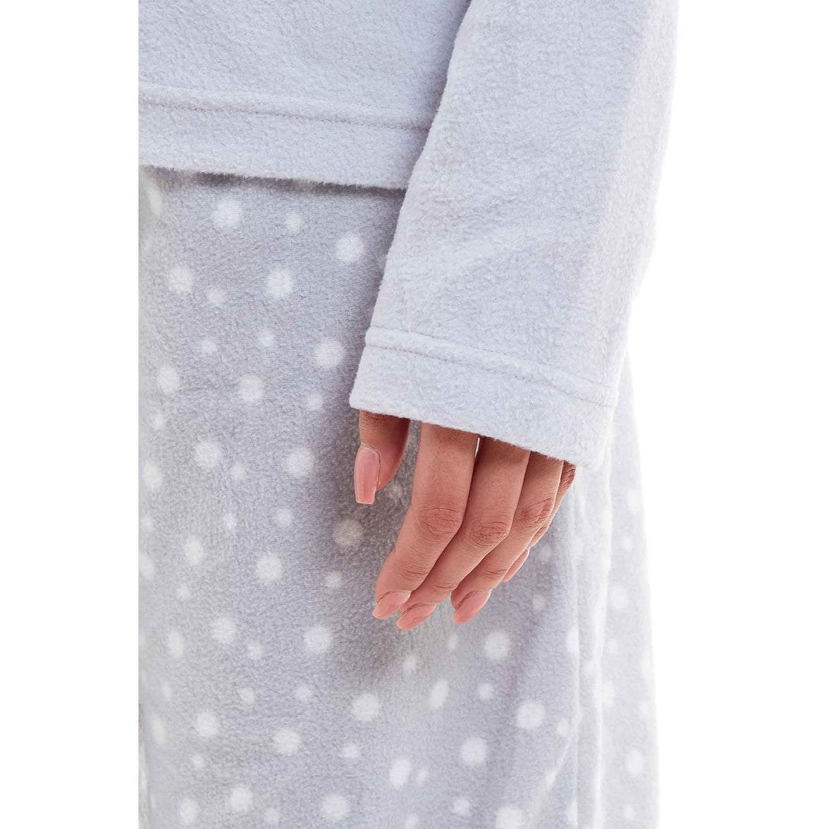Warm Women's Polar Fleece Penguin Pyjama Set with Hood and Embroidery Fluffy Winter Loungewear Ideal for Christmas Gift Multiple Sizes by Daisy Dreamer Pyjamas