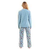 Women's Cosy Dachshund Polar Fleece Pyjama Set with Hood Embroidered Detailing Soft Nightwear Warm Loungewear Ideal Gift for Chilly Nights by Daisy Dreamer Pyjamas