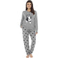 Women's Cotton Soft Pyjama Set with Elasticated Patterned Bottoms Ultimate Nightwear and Cosy Loungewear Multiple Sizes by Daisy Dreamer FRENCHIE / S Pyjamas