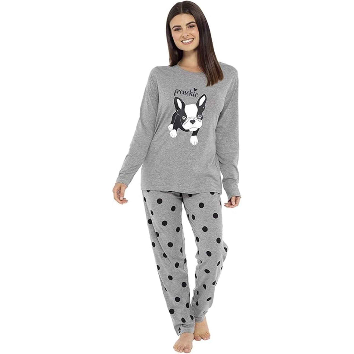 Women's Cotton Soft Pyjama Set with Elasticated Patterned Bottoms Ultimate Nightwear and Cosy Loungewear Multiple Sizes by Daisy Dreamer Pyjamas