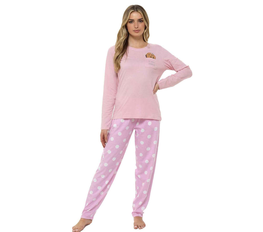 Daisy Dreamer Women's Cotton Pyjama Set With Elasticated | Sock Stack