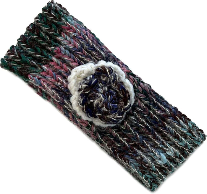 Women's Cozy Acrylic Knitted Headband and Hand Warmer Set Soft Winter Ski Fashion Accessory Warm Versatile Fit for Casual Outings and Cozy Nights by Daisy Dreamer HEADBAND / DESIGN 1 Hats
