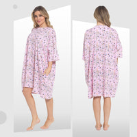 Women's Giraffe Baggy Nighty Dress Oversized T-Shirt Nighties 100% Cotton Short Sleeved Nightshirt for Ladies by Daisy Dreamer GIRAFFE Night Dress