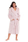 Women's Snuggle Fleece Touch Hooded Robe Luxurious Soft Loungewear Cosy Durable Dressing Gown UK Sizes 8-22 Green Grey Pink Green by Daisy Dreamer Robe