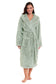 Women's Snuggle Fleece Touch Hooded Robe Luxurious Soft Loungewear Cosy Durable Dressing Gown UK Sizes 8-22 Green Grey Pink Green by Daisy Dreamer SAGE GREEN / 8-10 Robe