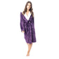 Women's Super Soft Plush Fleece Hooded Bathrobe Fluffy Velvet Loungewear Long Sleeve Cosy Winter Dressing Gown Spa Essential by Daisy Dreamer PURPLE/SHERPA HOOD / S Robe