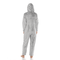 Women's Ultra-Soft Shimmer Fleece Hooded Onesie Pajama with Zip-Up Pockets and Cute Pompoms Warm Nightwear Ideal for Winter Comfort Daisy Dreamer Pyjamas