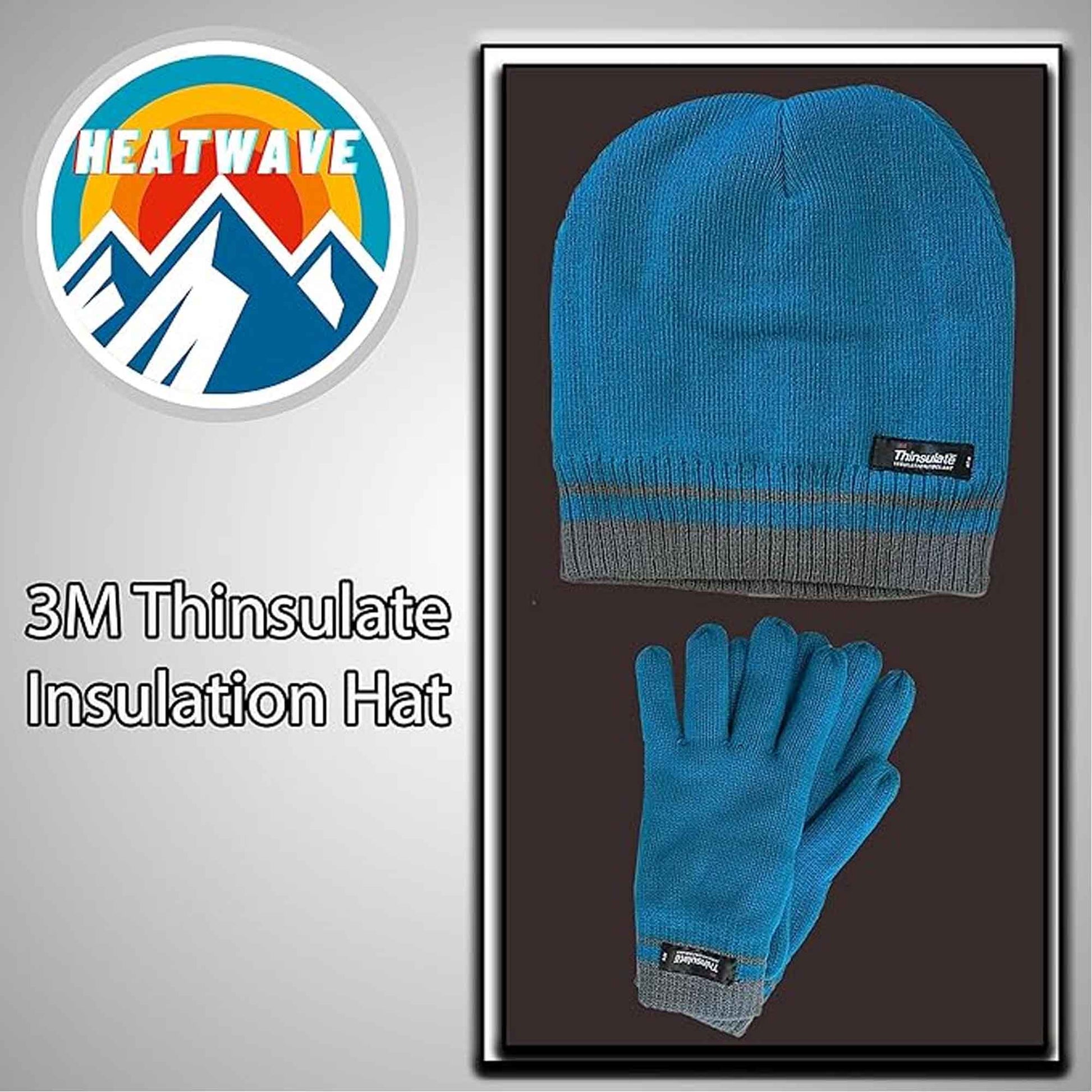 Women's Winter Hat and Gloves Set with 3M Thinsulate Insulation and Stylish Stripe Design in Multiple Colors for Warmth and Comfort by Sock Stack Hats