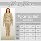 Womens Printed Fleece Pyjama Set Soft & Warm Sleepwear Loungewear Nightwear Long Sleeve Top Ladies Animal Print Pjs by Daisy Dreamer Pyjama set