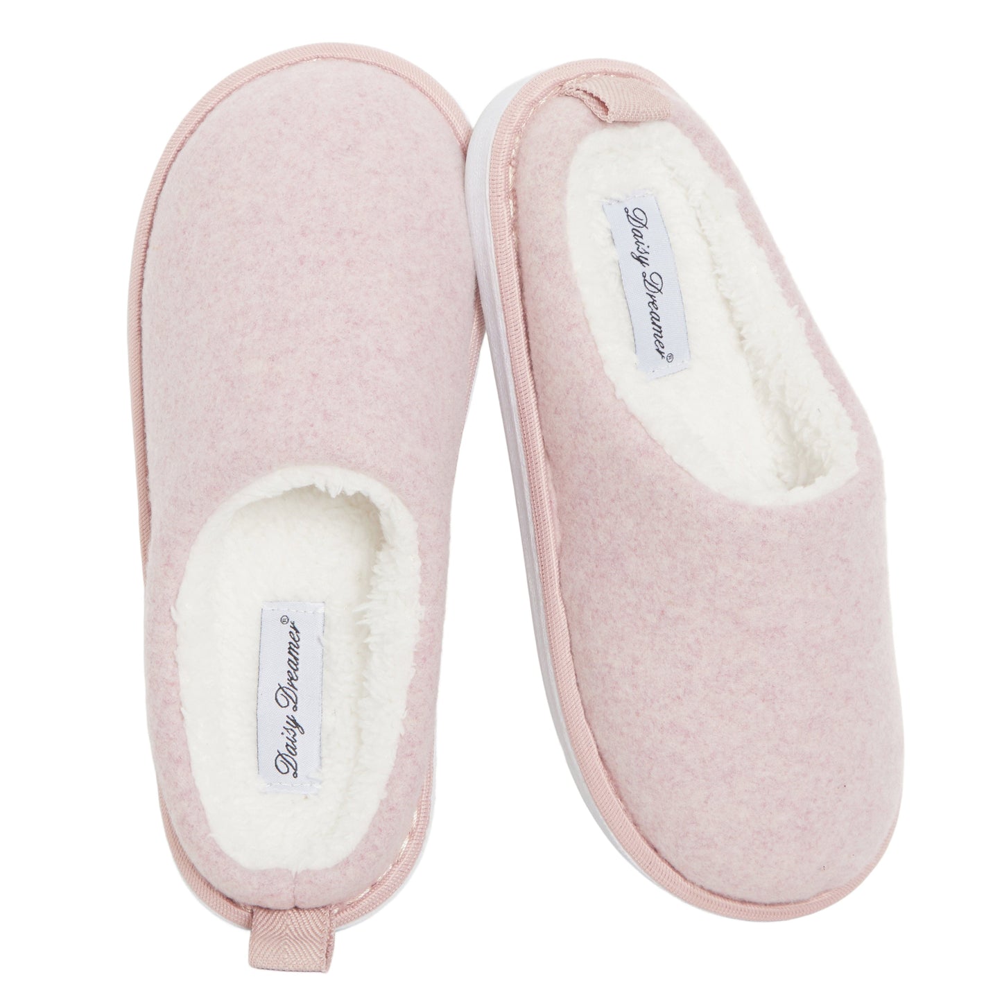 Womens Slippers Slip On Soft Mules with Memory Foam Warm Lined Indoor House Shoes Non Slip Sole Ladies Slipper Pair by Daisy Dreamer Pink / 3 Slippers