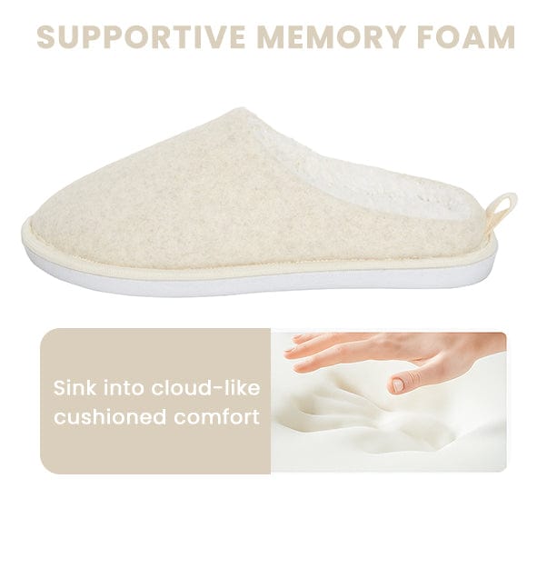 Womens Slippers Slip On Soft Mules with Memory Foam Warm Lined Indoor House Shoes Non Slip Sole Ladies Slipper Pair by Daisy Dreamer Slippers