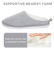 Womens Slippers Slip On Soft Mules with Memory Foam Warm Lined Indoor House Shoes Non Slip Sole Ladies Slipper Pair by Daisy Dreamer Slippers