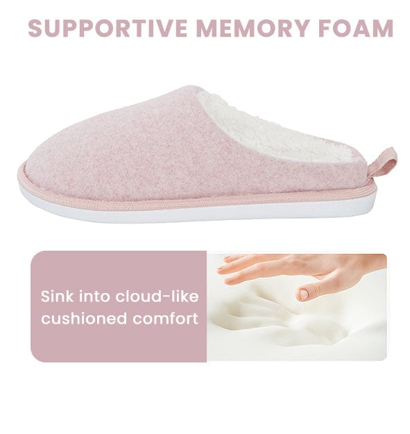Womens Slippers Slip On Soft Mules with Memory Foam Warm Lined Indoor House Shoes Non Slip Sole Ladies Slipper Pair by Daisy Dreamer Slippers