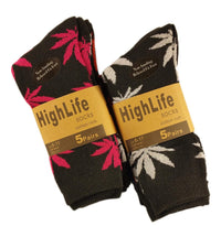 10 Pairs Leaf Comfort Fit Socks Ultra-Smooth Flat Toe Seam Cotton-Rich Assorted Styles UK 6-11 EUR 39-45 by Sock Stack BLACK / 6-11 Socks