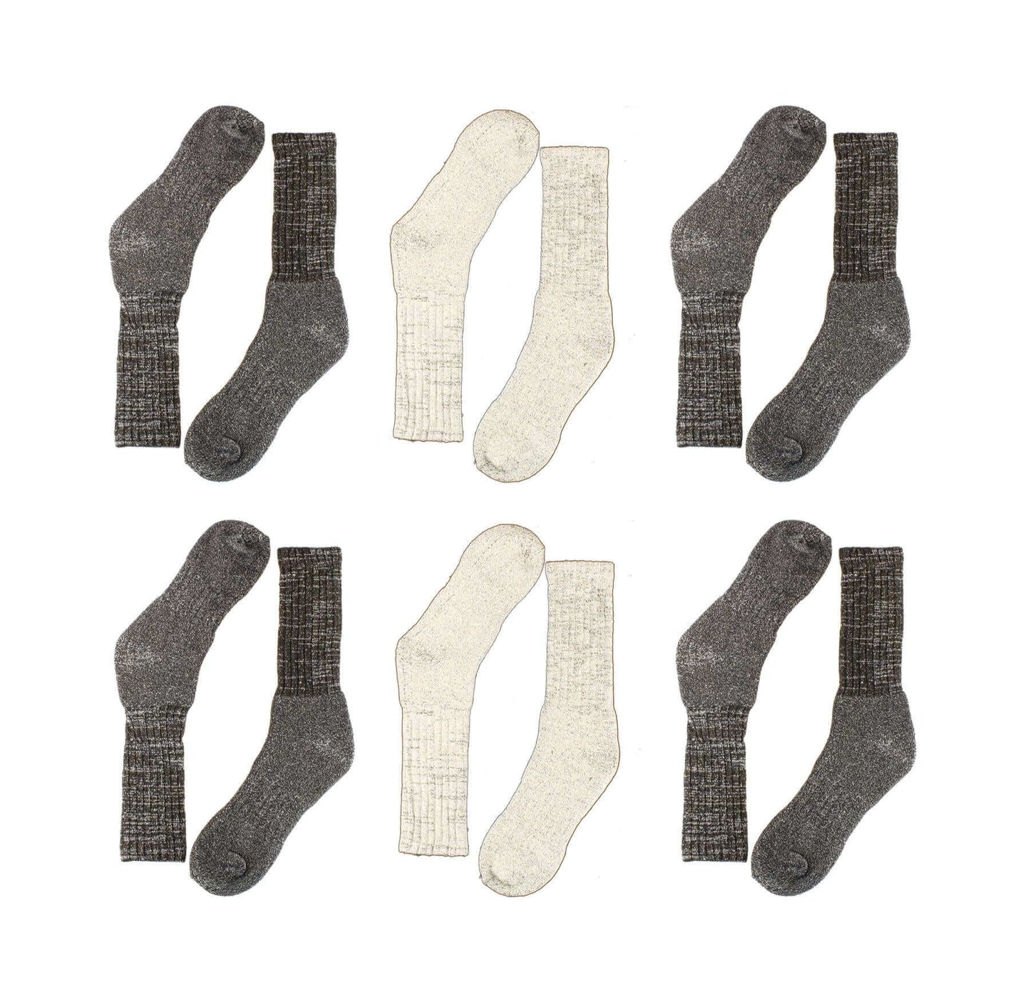 12 Pack Men's Thermal Merino Wool Work Boot Socks Reinforced Heel and Toe Warm Breathable for Hiking Winter Wear Moisture-Wicking Odor-Resistant by Sock Stack. Buy now for £7.00.