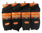 12 Pairs Mens Black Thermal Socks Warm Work Boot Socks Superior Insulation Cold Weather Double Brushed Advanced Knitting Technology Extra Warmth by Heatwave Thermalwear. Buy now for £10.00.