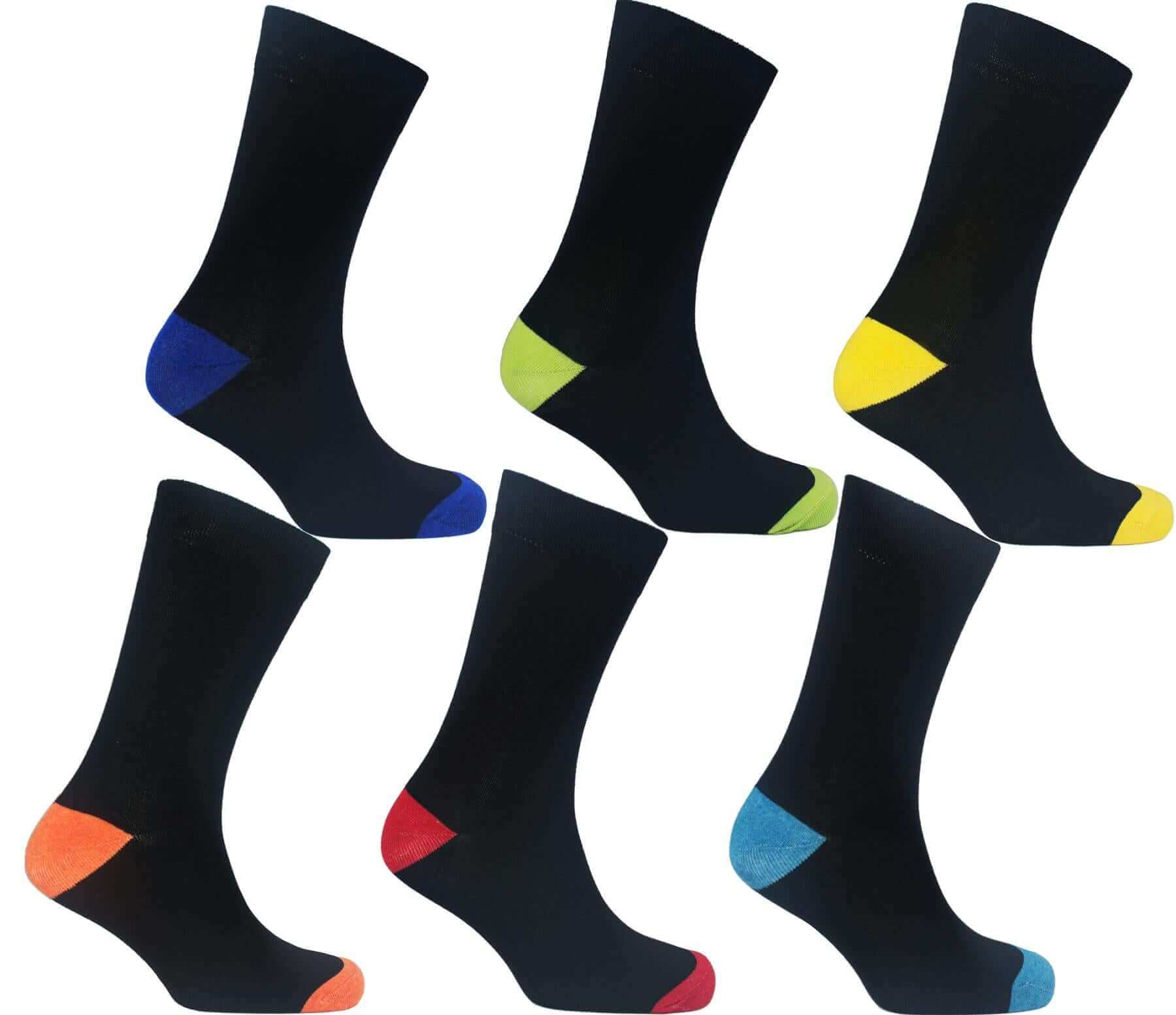 12 Pairs Men's Black Work Socks Comfort Fit with Combed Cotton Durable Construction Ultra-Smooth Flat Toe Seam Assorted Styles UK 6-11 by Sock Stack. Buy now for £8.00.