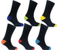 12 Pairs Men's Black Work Socks Comfort Fit with Combed Cotton Durable Construction Ultra-Smooth Flat Toe Seam Assorted Styles UK 6-11 by Sock Stack. Buy now for £8.00.
