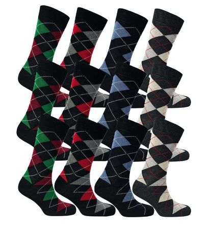 12 Pairs Men's Black Work Socks Comfort Fit with Combed Cotton Durable Construction Ultra-Smooth Flat Toe Seam Assorted Styles UK 6-11 by Sock Stack. Buy now for £8.00.