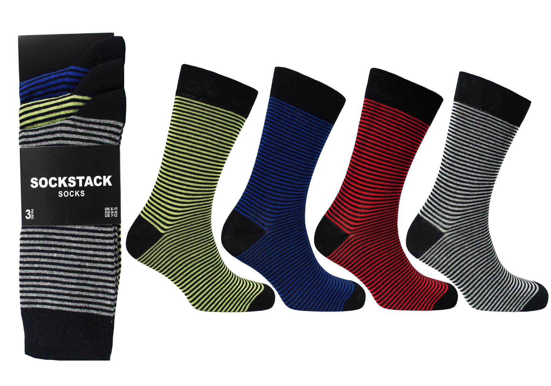 12 Pairs Men's Black Work Socks Comfort Fit with Combed Cotton Durable Construction Ultra-Smooth Flat Toe Seam Assorted Styles UK 6-11 by Sock Stack. Buy now for £8.00.