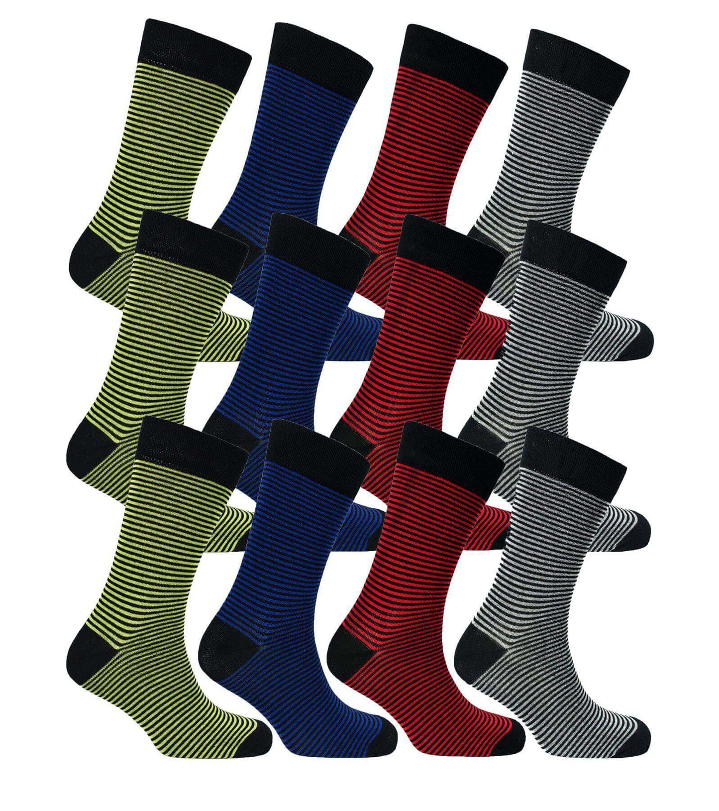 12 Pairs Men's Black Work Socks Comfort Fit with Combed Cotton Durable Construction Ultra-Smooth Flat Toe Seam Assorted Styles UK 6-11 by Sock Stack. Buy now for £8.00.