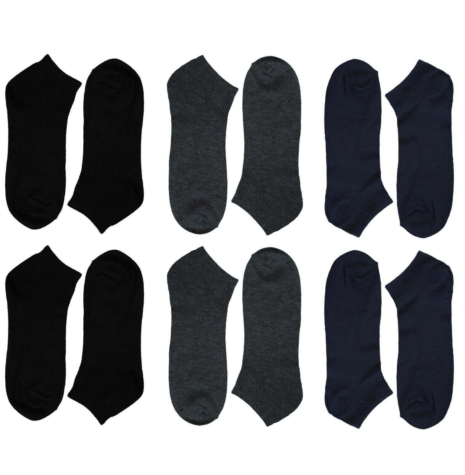 12 Pairs Mens Breathable Sport Trainer Socks with Arch Brace Support and Anti-Crimping Design for Running Gym Workouts Durable Cotton Blend White and Black Sizes UK 6-11 by Sock Stack. Buy now for £7.00.