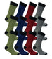 12 Pairs Mens Cotton Rich Argyle and Stripe Casual Work Dress Socks with Smooth Toe Seam All Season Breathable Fashionable Socks Size 6-11 by Sock Stack. Buy now for £9.00.