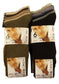 12 Pairs Men's 100 Cotton Moisture-Wicking Antibacterial Dress Work Socks Assorted Brown Black Comfortable All Day Wear Sustainable by Sock Stack ASSORTED / 6-11 Socks