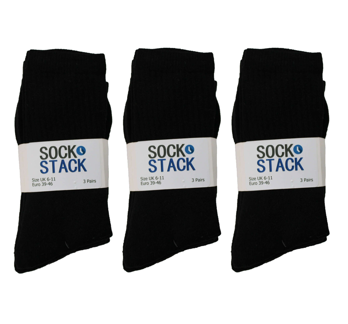 15 Pairs Mens Cotton Rich Sport Socks Running Hiking Football Cushioned Anti-Blister Moisture-Wicking Breathable Comfortable UK Sizes 6-11 by Sock Stack. Buy now for £8.00.