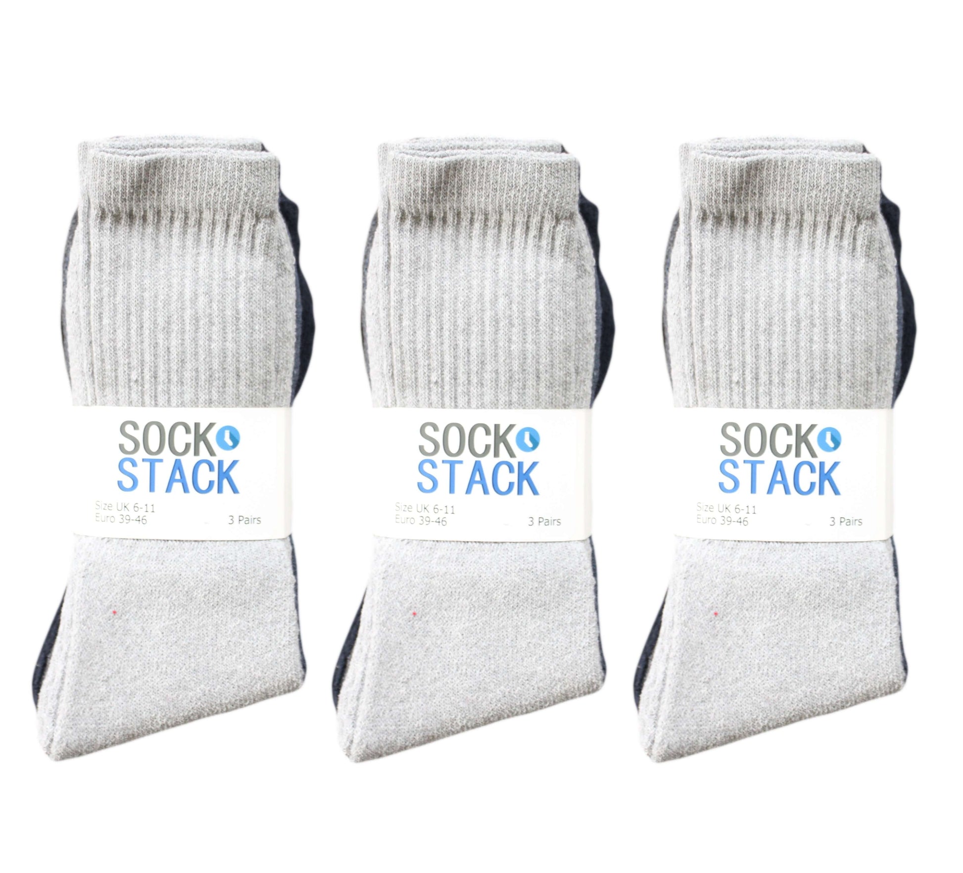 15 Pairs Mens Cotton Rich Sport Socks Running Hiking Football Cushioned Anti-Blister Moisture-Wicking Breathable Comfortable UK Sizes 6-11 by Sock Stack. Buy now for £8.00.